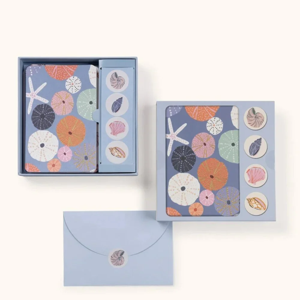 Studio Oh - Seaside Discoveries Assorted Note Card Set with Stickers